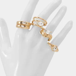 ALDO Rings^Abyweth Gold/Clear Multi