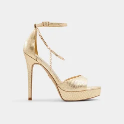 ALDO Platform Heels^Afumeth Gold