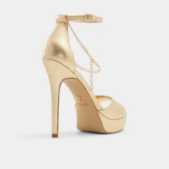 ALDO Platform Heels^Afumeth Gold
