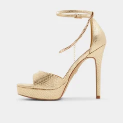 ALDO Platform Heels^Afumeth Gold