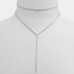 ALDO Accessories|Necklaces^Alata Silver/Clear Multi