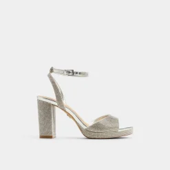 ALDO Platform Heels^Alluring Silver