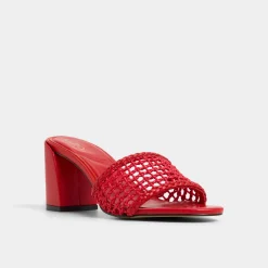 ALDO Mules|Block Heels^Beachdate Bright Red