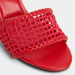 ALDO Mules|Block Heels^Beachdate Bright Red