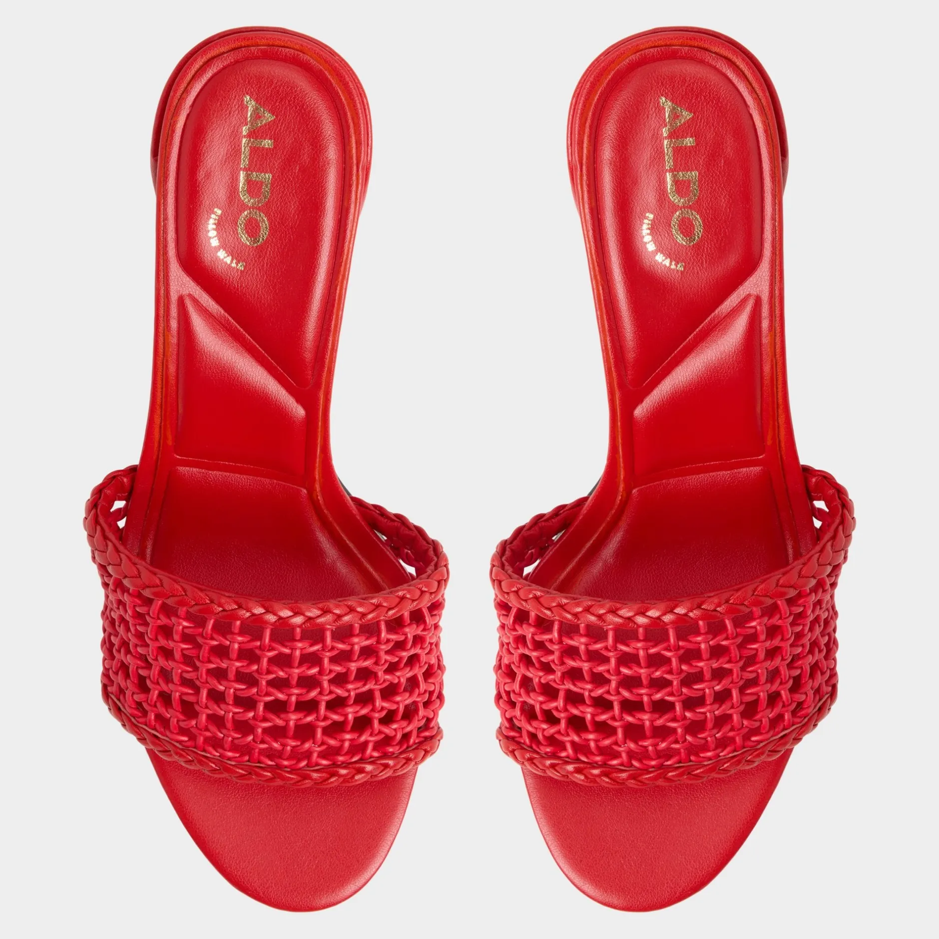 ALDO Mules|Block Heels^Beachdate Bright Red