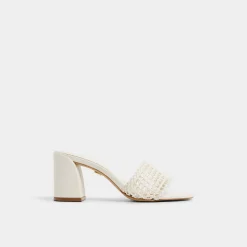 ALDO Mules|Block Heels^Beachdate White/Bone