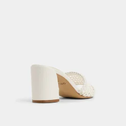 ALDO Mules|Block Heels^Beachdate White/Bone