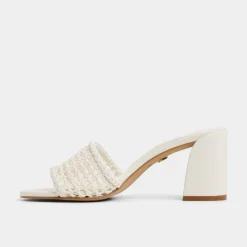 ALDO Mules|Block Heels^Beachdate White/Bone