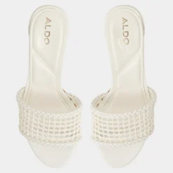 ALDO Mules|Block Heels^Beachdate White/Bone