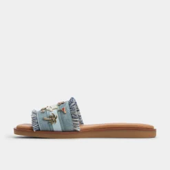 ALDO Flat Sandals^Beachside Denim