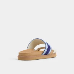ALDO Flat Sandals^Beachvacay White/Blue