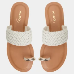 ALDO Flat Sandals^Beachwalk White/Bone
