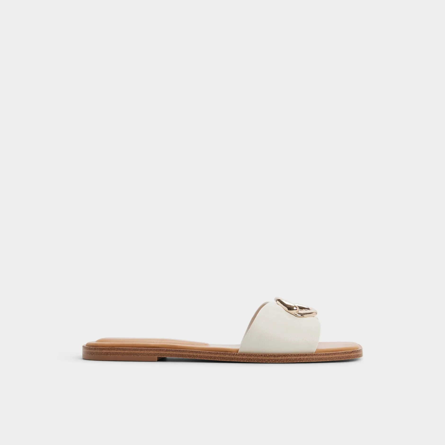 ALDO Flat Sandals^Biggin White/bone