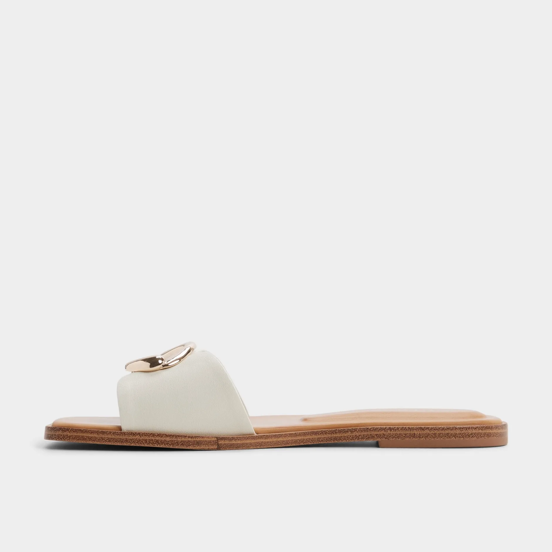 ALDO Flat Sandals^Biggin White/bone