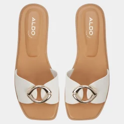 ALDO Flat Sandals^Biggin White/bone