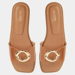 ALDO Flat Sandals^Biggin Tan