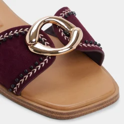 ALDO Flat Sandals^Biggin Bordo