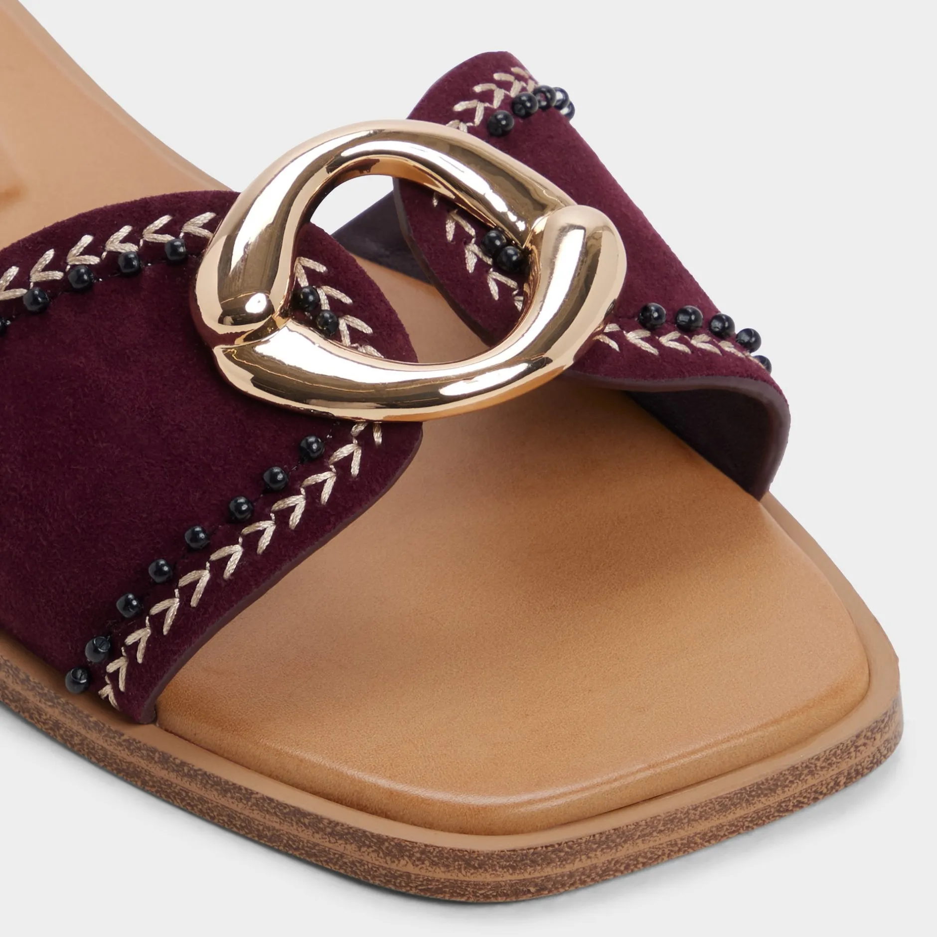 ALDO Flat Sandals^Biggin Bordo