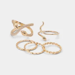 ALDO Accessories|Rings^Blancan Gold/Clear Multi