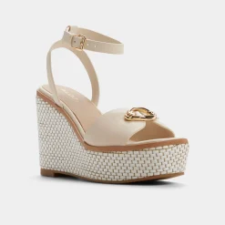 ALDO Wedge Sandals^Carrabririel Other white