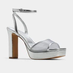 ALDO Platform Heels|Block Heels^Chicglimmer Silver