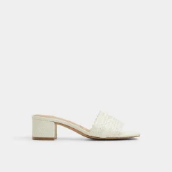 ALDO Mules|Block Heels^Claudina White/bone