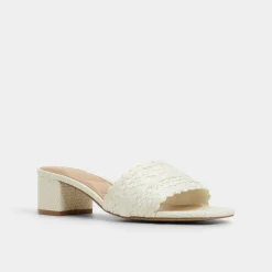 ALDO Mules|Block Heels^Claudina White/bone