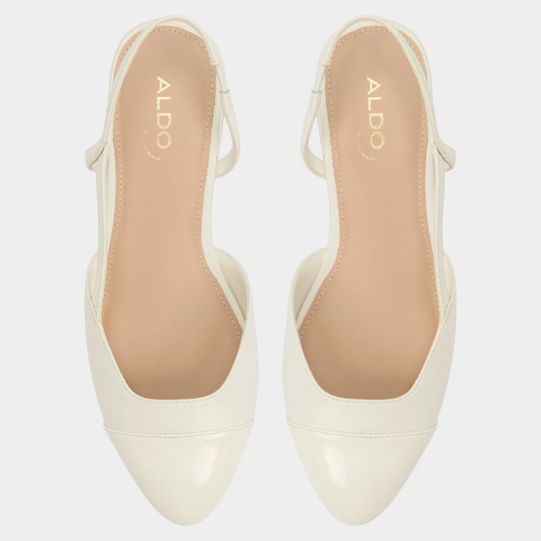 ALDO Slingbacks|Block Heels^Clementinne Open white