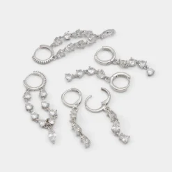 ALDO Accessories|Earrings^Colettee Silver/clear multi