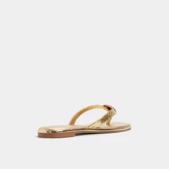 ALDO Thong Sandals|Flat Sandals^Conchiglia Gold