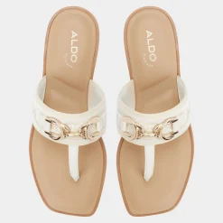 ALDO Flat Sandals^Coralynna White/Bone