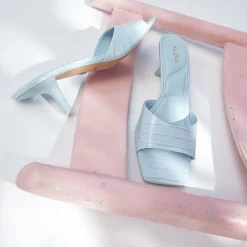 ALDO Mules|Kitten Heels^Enchanting Pastel Blue