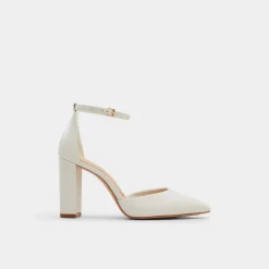 ALDO Block Heels^Faith White/bone