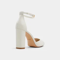 ALDO Block Heels^Faith White/bone