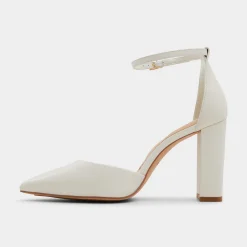 ALDO Block Heels^Faith White/bone