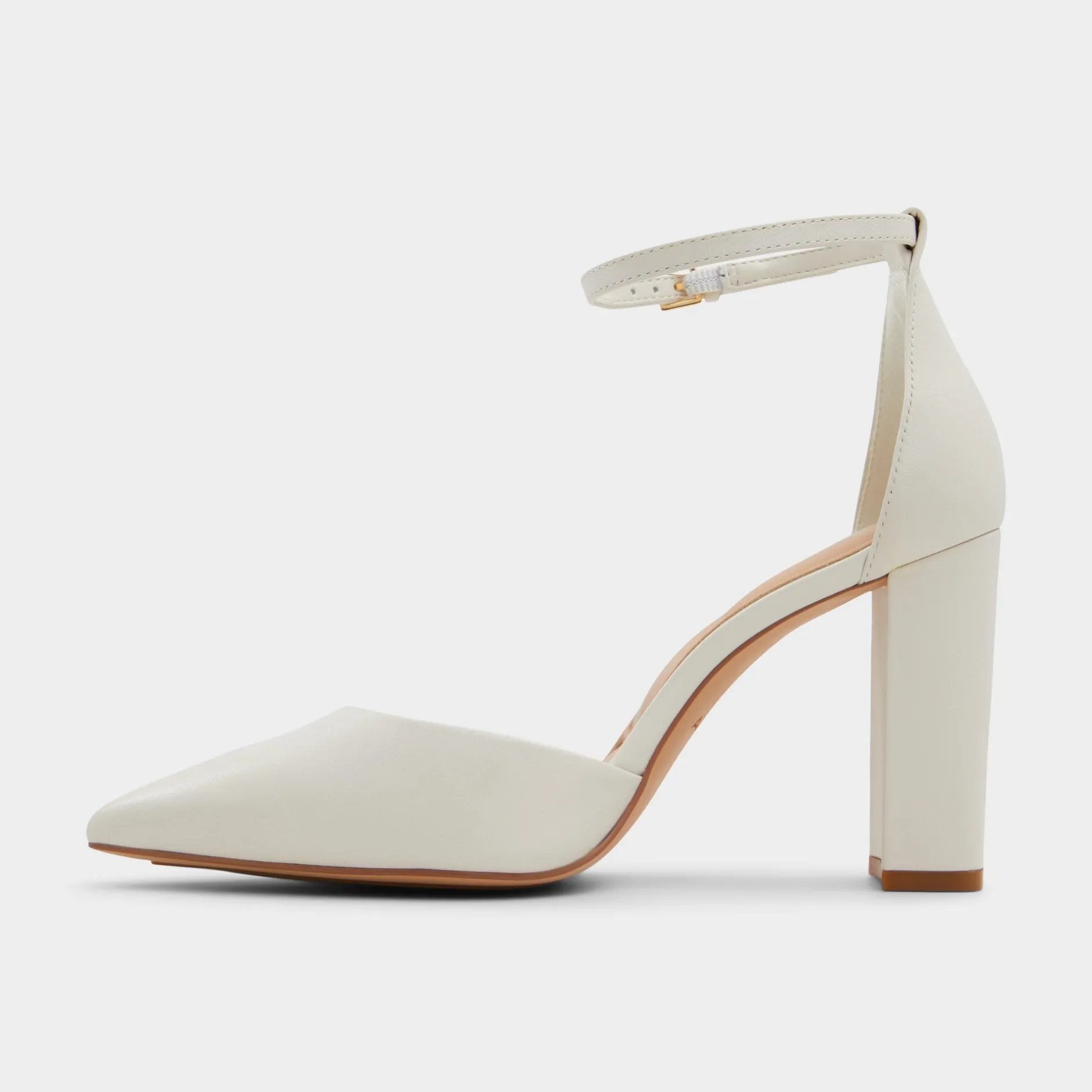 ALDO Block Heels^Faith White/bone