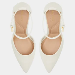 ALDO Block Heels^Faith White/bone