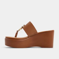 ALDO Flat Sandals^Friegan Medium brown