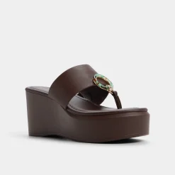 ALDO Flat Sandals^Friegan Dark brown