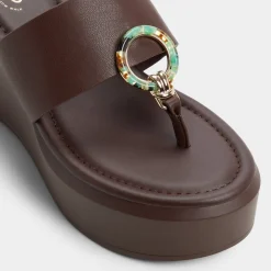 ALDO Flat Sandals^Friegan Dark brown