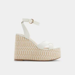ALDO Wedge Sandals^Gabriana White/bone