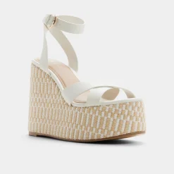 ALDO Wedge Sandals^Gabriana White/bone