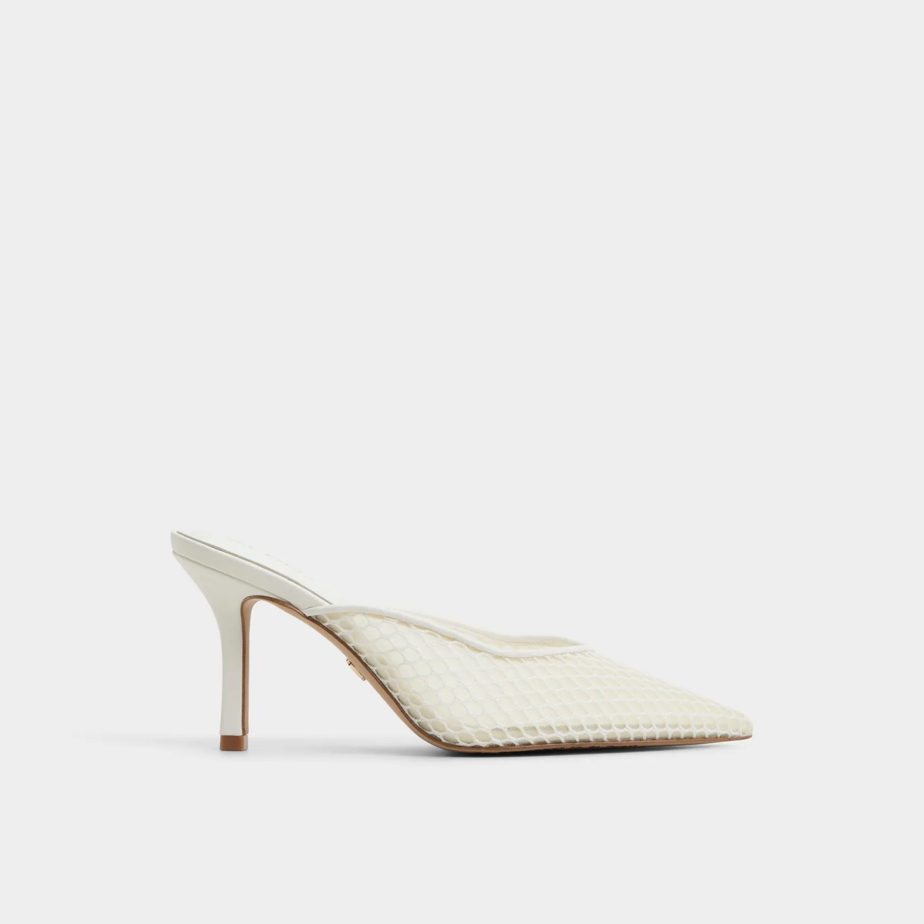ALDO Mules|Kitten Heels^Gamilia Open White