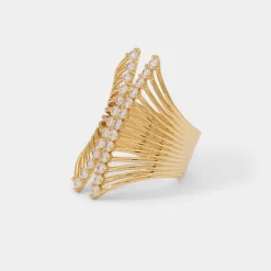 ALDO Accessories|Rings^Glimmery Gold/clear multi