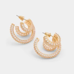 ALDO Earrings^Glitzys Gold/clear multi