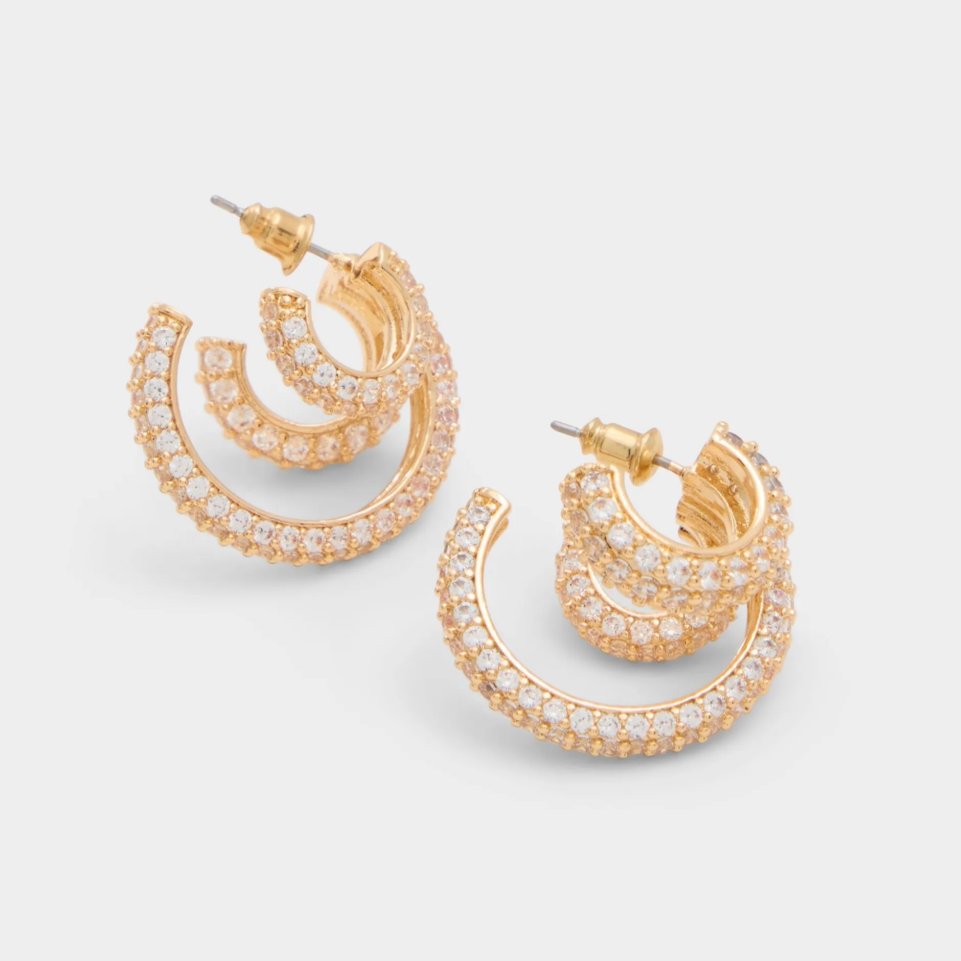 ALDO Earrings^Glitzys Gold/clear multi