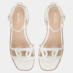 ALDO Flat Sandals^Greengrove White