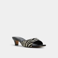 ALDO Mules|Kitten Heels^Haeden White/black