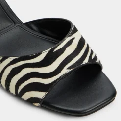 ALDO Mules|Kitten Heels^Haeden White/black