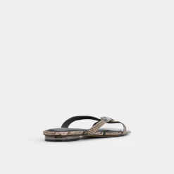 ALDO Flat Sandals^Iliria White/black